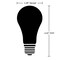 Satco 5w A19 LED Tunable White Starfish IOT Clear 450 Lumens 120 Volt